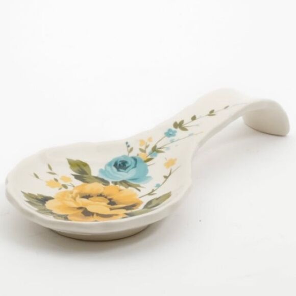 The Pioneer Woman Rose Shadow 8.5 inch Spoon Rest - Picture 2 of 4